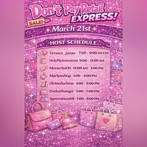 "Don't pay retail express train show March 21!